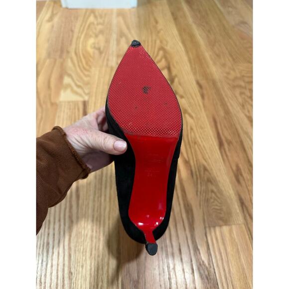 Christian Louboutin Black Suede Ankle Boots - Picture 14 of 16